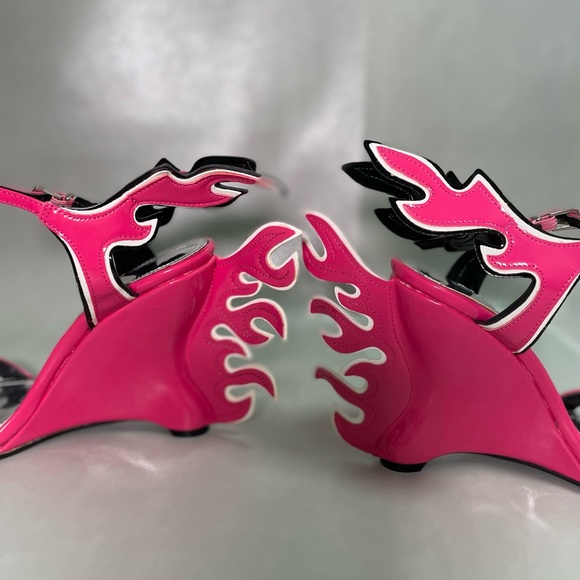Pink Flame Wedges - Picture 5 of 5